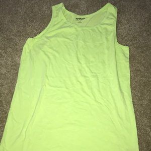 Small Arizona jean lime green/ yellow tank top.